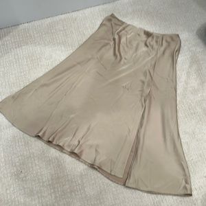 H&M satin midi skirt